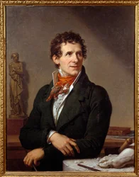 Portrait of the sculptor Antonio Canova (1757-1822). Painting by Xavier Fabre (1766-1837), 1812. Dimensions: 0.91 x 0.7 m. Montpellier, Musée Fabre - Portrait of the Italian sculptor Antonio Canova (1757-1822). Painting by François Xavier Fabre (1766-1837)