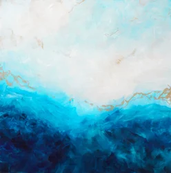 Golden Ocean Abstract