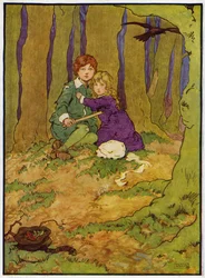 Illustration for Babes in the Wood