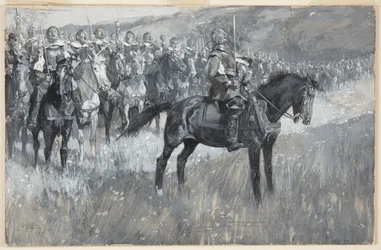 Cromwell and His Men Singing the 117th Psalm at the Battle of Dunbar