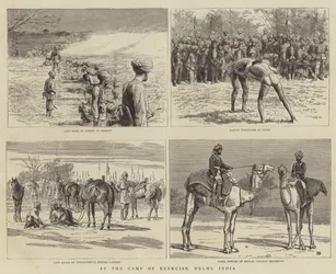 At the Camp of Exercise, Delhi, India