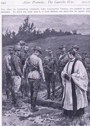 Oath of vengeance (illustration from After Pretoria: The Guerilla War, 1902)