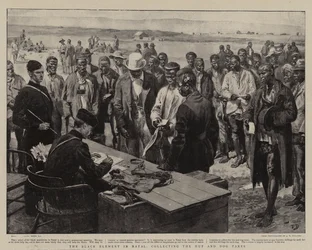 The Black Element in Natal, collecting the Hut and Dog Taxes