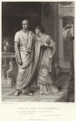 Caesar and Calphurnia, Julius Caesar, Act II, Scene II