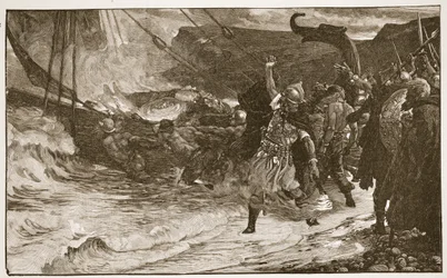 The Funeral of a Viking, illustration from 