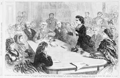 Washington D.C. The Judiciary Committee, from Frank Leslies Illustrated Newspaper, 1871