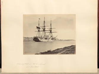 Man of War on the Suez Canal at Kantara