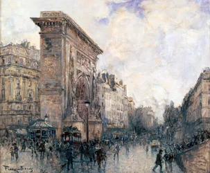 Arc de Triomphe de la Porte St-Denis, Paris, c1875-1926
