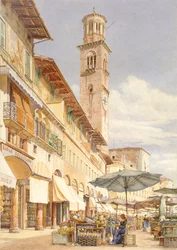 The Piazza delle Erbe, Verona