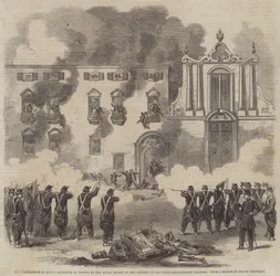 The Revolution in Sicily, Massacre of People by the Royal Troops at the Convent of the White Benedictines, Palermo