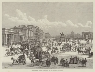 Improvements at Hyde Park-Corner, and New Statue of Wellington