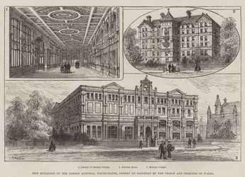 New Buildings of the London Hospital, Whitechapel, opened on Saturday by the Prince and Princess of Wales