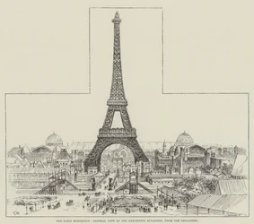 The Paris Exhibition, General View of the Exhibition Buildings, from the Trocadero