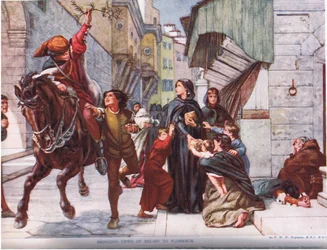 Bringing News of Relief to Florence, illustration from 