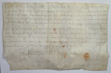 Document Signed by Emperor Charlemagne with His Monogram