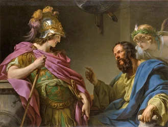 Alcibiades being taught by Socrates