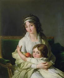 Portrait presumed to be Madame Jeanne-Justine Boyer-Fonfrede and her son, Henri