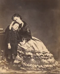 Empress Eugénie and the Prince Imperial, 1862