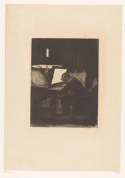 Etcher by Lamplight