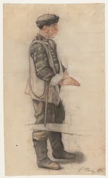 The Stretcher Bearer (Study for Le Couvreur Tombé)