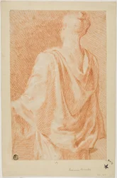 Draped Woman, Seen from Back