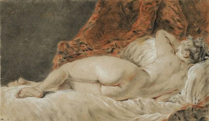 Reclining Woman Seen from Behind, Called Sleep, ca. 1720.
