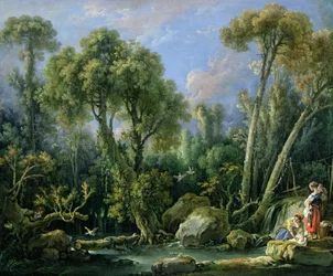 Laundresses in a Landscape, 1760