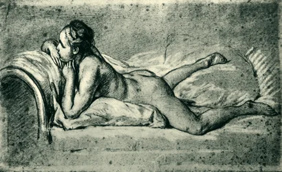 Reclining female nude, 1751, 1943