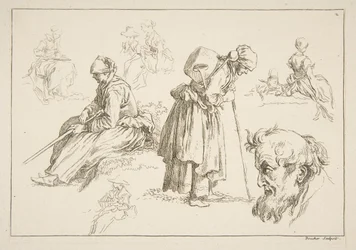 Sheet of Sketches