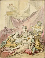 The Pasha in His Harem, ca 1735-1739