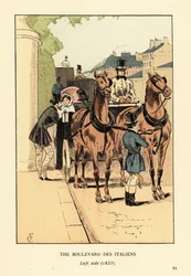 Fashionable Carriages on the Boulevard des Italiens