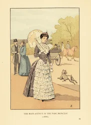 The main avenue in the Parc Monceau