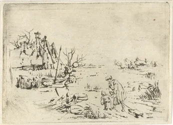 Winter Landscape with Farms