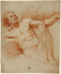 Seated Male Nude