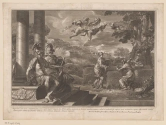 Seated Personifications of Genius and Philosophy with Nymphs Planting Roses