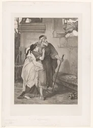 Blind Oedipus Led by Antigone