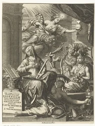 Allegory with Female Personifications of Truth and Possibly Virtues and Vices