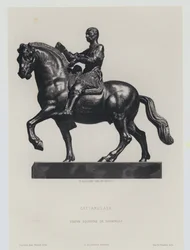Bronze Equestrian Figure of the Italian Renaissance Condottiero Gattamelata, by Donatello