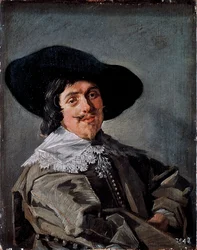 Portrait of a Man in a Yellow-Gray Frock