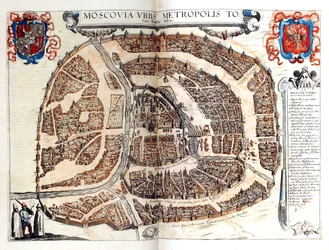 Map of Moscow, 1572