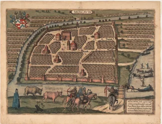 Map of Moscow of the 16th Century From: Civitates Orbis Terrarum