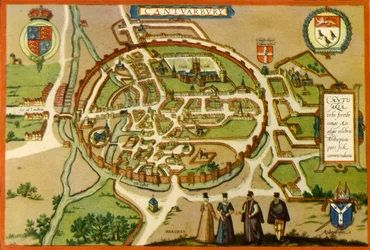 Plan of Canterbury in the Sixteenth Century, 1943