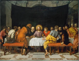 The Last Supper. Painted for the Main Altar of the Church Saint Leu-Saint Gilles in Paris
