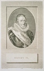Henri IV (1553-1610), Engraved by Pierre Alexandre Tardieu (1756-1844), 1783