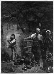 Portrait of Gioachino Rossini, Italian composer in the Boilermaker
