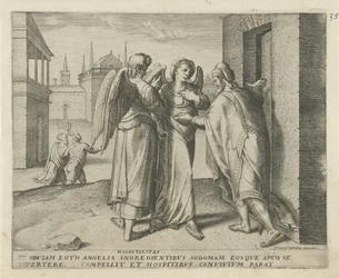Lot and the Two Angels (Hospitality) (History of Lot Series)