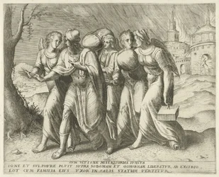 Lot Leaving Sodom (Cum ultione misericordia juncta, History of Lot)