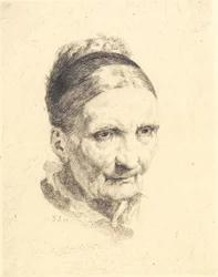 Head of an Old Woman. Madam Rasmussen
