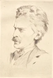 Portrait of Wood Engraver F. Hendriksen