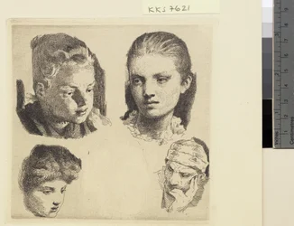Test Plate: Five Heads